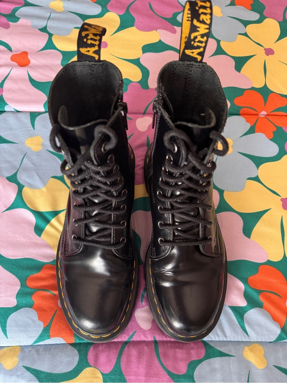 Dr. Martens Jadon Smooth Leather 8-Eye Lace-Up Platform Boots